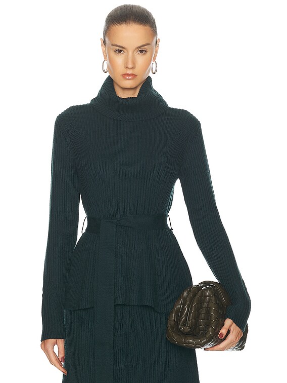 open lace back dress Black Anzu Puplum Sweater Mini Dress main image 1
