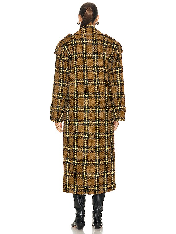 Zimmermann Luminosity Wool Coat in Olive Check | FWRD
