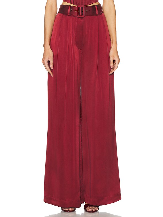 ZIMMERMANN パンツ Zimmermann パンツ - Burgundy | FWRD