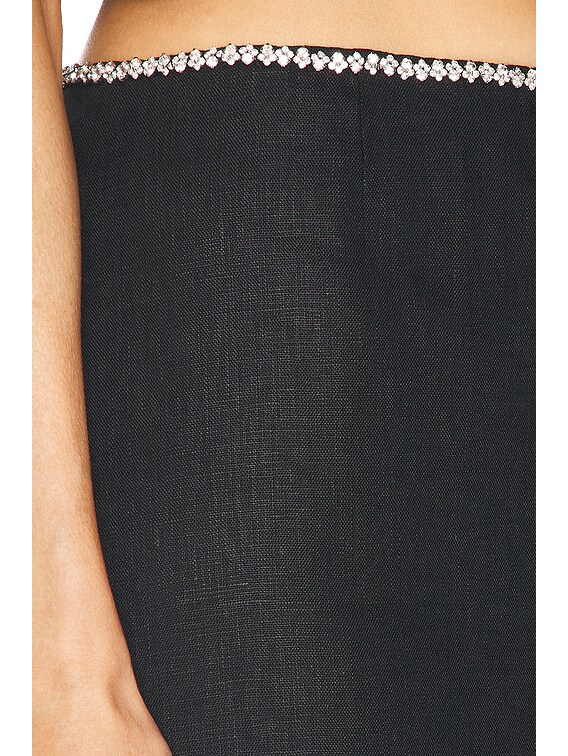 Crush Scalloped Midi Skirt