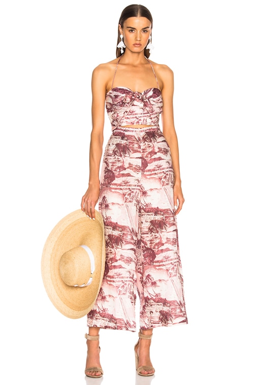 hawaiian print jumpsuit