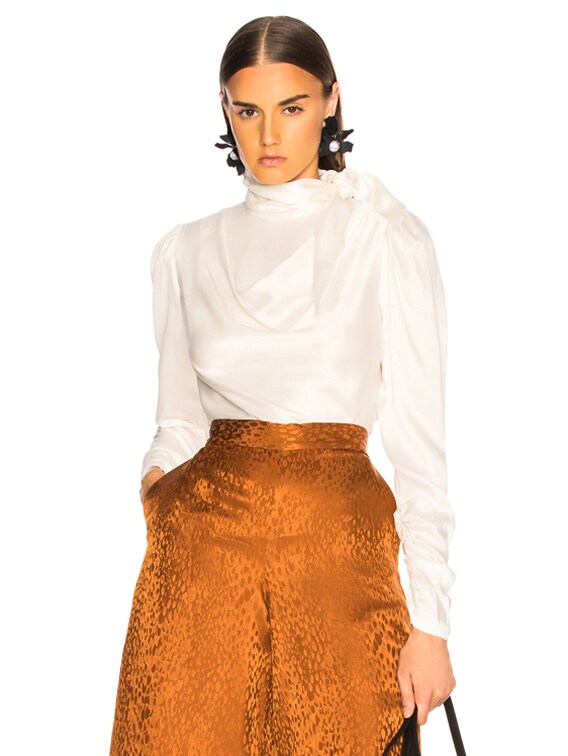 Zimmermann Scarf Bodice Top in Pearl | FWRD