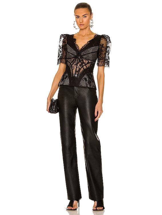 1点物★ONE & ONLY Maniérisme BlousEn Memento Billow Blouse Spliced Snake Online | Zimmermann