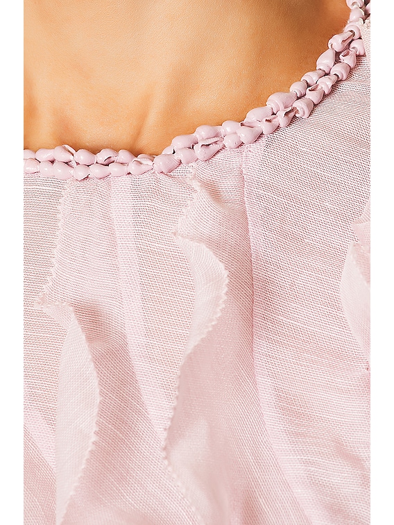 Zimmermann Coaster Ruffle Bodice Top in Lilac | FWRD