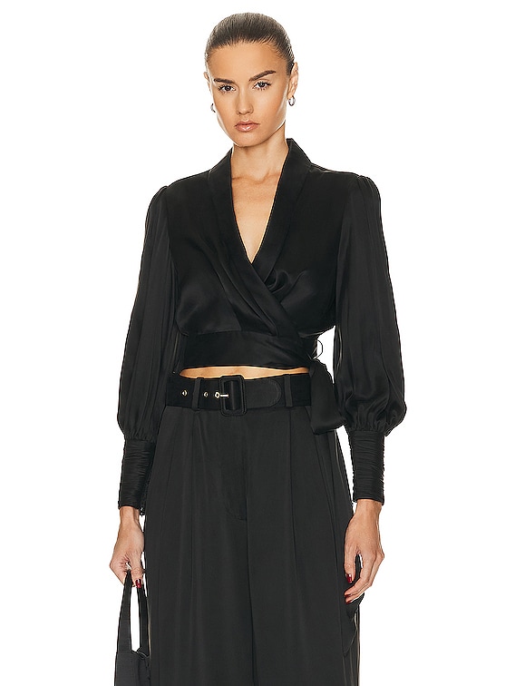 ZIMMERMANN 7960DR25RPTL 関税送料込 Zimmermann Dawning Ruffle Slip Dress in Black Lily | FWRD