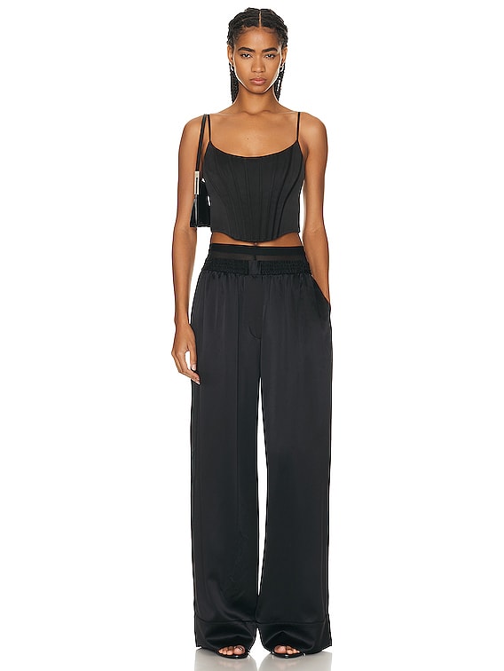 Zimmermann Silk Corset Top in Black | FWRD