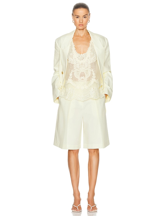Zimmermann Natura Lace Patch Tank in Lemon | FWRD