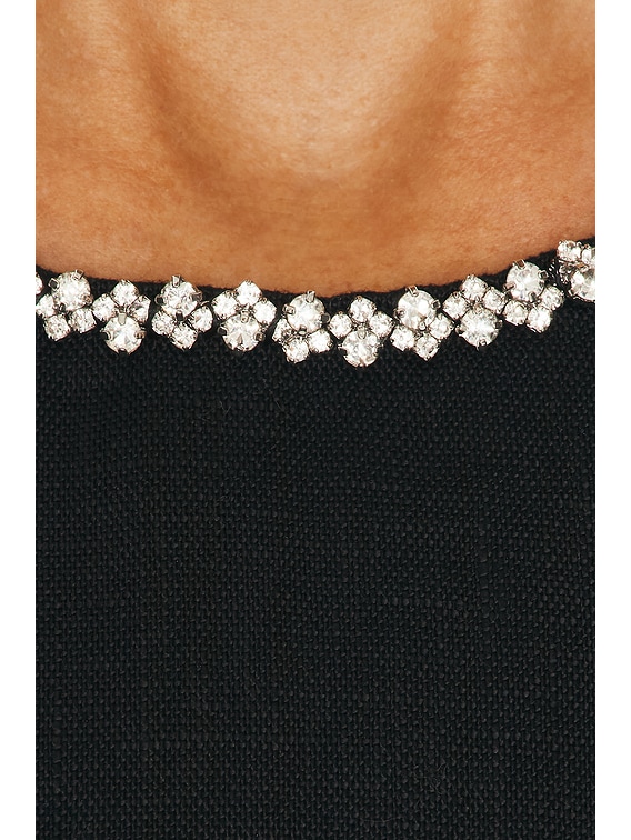 【ZIMMERMANN】クラッシュ スカラップクロップ ZIMMERMANN Zimmermann Crush Scalloped Top in Black | FWRD