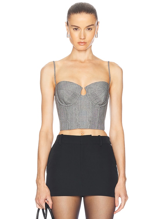 Zimmermann Crush Bustier Top in Check | FWRD