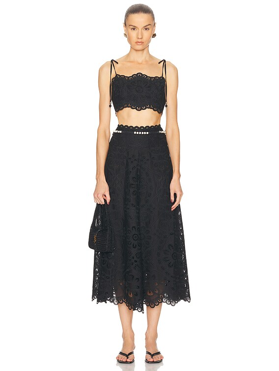 sachin and babi light blue dress Zimmermann 'Rhiannon' Shirt Black main image 0