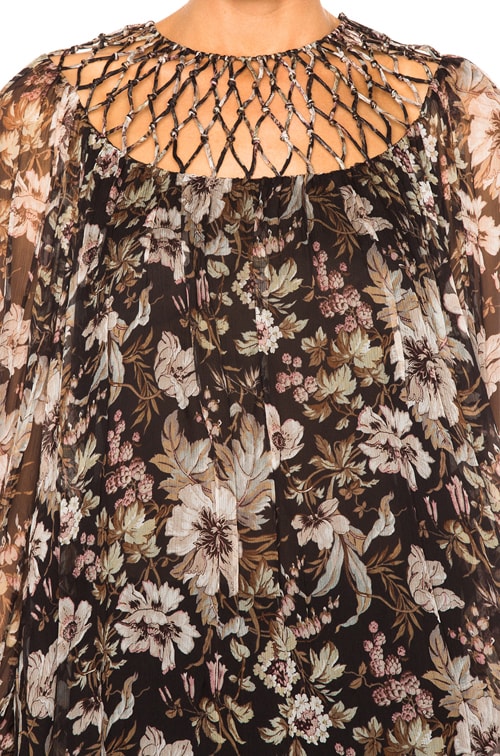 ZIMMERMANN 2459DRS252CMFL 関税送料込 ZIMMERMANN Metallic paisley-print silk-blend chiffon maxi