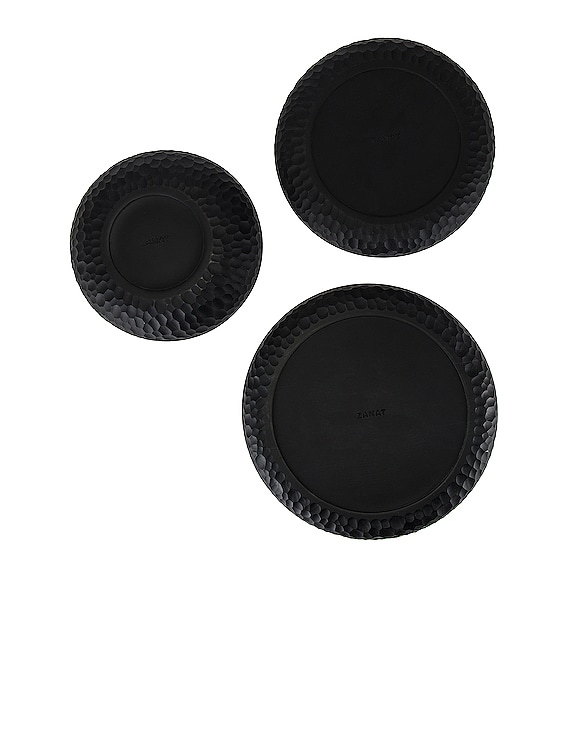 ZANAT Touch Bowl Set of 3 in Maple Black | FWRD