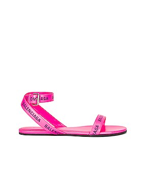 balenciaga round flat sandals