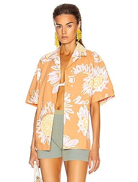 JACQUEMUS La Chemise Bahia in Print Flowers | FWRD