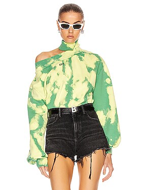 Tie Dye Trashed Sweatshirt