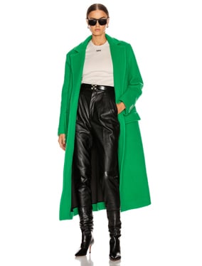 Curly Two Layer Belt Coat