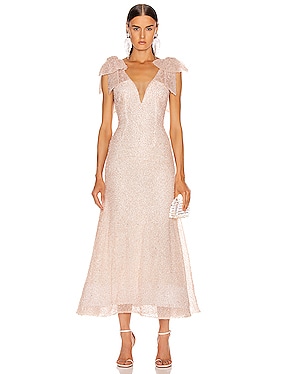 Sequin Beaded Bow Dress