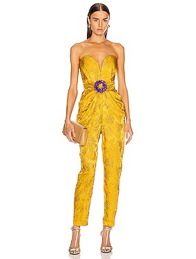 Embellished Strapless Jumpsuit