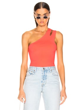 Sleek Rib Asymmetric Tank Top
