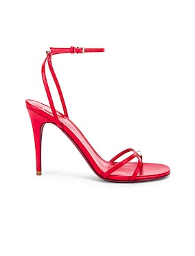 Strappy Heel in Rouge Pur