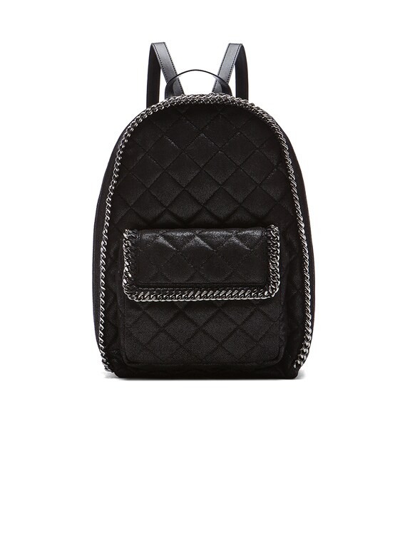 Stella McCartney Falabella Quilted Backpack in Black | FWRD