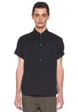 3.1 phillip lim Fisherman Sleeve Dolman Button Up in Black | FWRD
