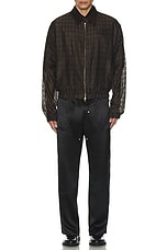 4SDESIGNS Front Face Silk Utility Pant in Black, view 8, click to view large image.