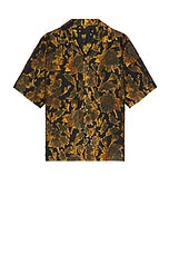 4SDESIGNS Reversible Camp Shirt in Yellow & Black, view 1, click to view large image.