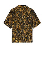 4SDESIGNS Reversible Camp Shirt in Yellow & Black, view 2, click to view large image.