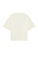 4SDESIGNS Woven T-Shirt in Off White, view 2, click to view large image.