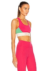 7 Days Active Sports Bra in Bright Pink, view 3, click to view large image.