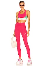 7 Days Active Sports Bra in Bright Pink, view 5, click to view large image.