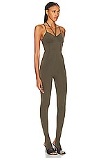 Andreadamo Sculpting Jersey Jumpsuit in Amazonia, view 2, click to view large image.