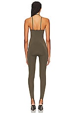Andreadamo Sculpting Jersey Jumpsuit in Amazonia, view 3, click to view large image.