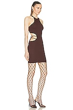 Andreadamo Mini Dress with Cut Outs in Nude, view 2, click to view large image.