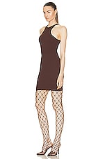 Andreadamo Mini Dress with Cut Outs in Nude, view 3, click to view large image.