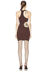 Andreadamo Mini Dress with Cut Outs in Nude, view 4, click to view large image.