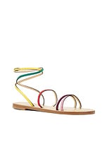 Amanu Constantia Sandal in Rainbow, view 2, click to view large image.