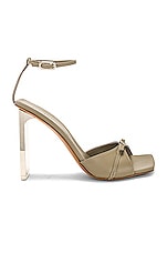 Arielle Baron Croce 95 Heel in Khaki & Silver, view 1, click to view large image.