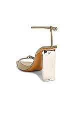 Arielle Baron Croce 95 Heel in Khaki & Silver, view 3, click to view large image.