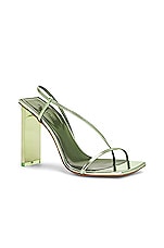 Arielle Baron Narcissus 95 Heel in Green Mirror, view 2, click to view large image.