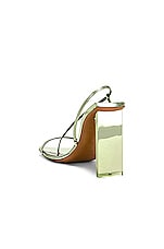 Arielle Baron Narcissus 95 Heel in Green Mirror, view 3, click to view large image.