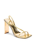 Arielle Baron Narcissus 95 Heel in Gold Metallic, view 2, click to view large image.