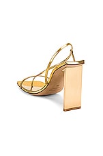 Arielle Baron Narcissus 95 Heel in Gold Metallic, view 3, click to view large image.