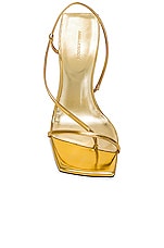 Arielle Baron Narcissus 95 Heel in Gold Metallic, view 4, click to view large image.