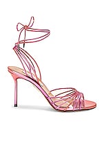 Aquazzura Call Me 85 Sandal in Shocking Pink, view 1, click to view large image.