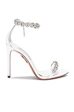 Aquazzura Love Link 105 Sandal in White, view 1, click to view large image.