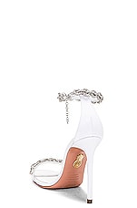 Aquazzura Love Link 105 Sandal in White, view 3, click to view large image.
