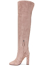 Aquazzura Joplin 105 Boot in Taupe, view 5, click to view large image.