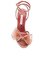 Aquazzura Reve 105 Sandal in Antique Rose, view 4, click to view large image.